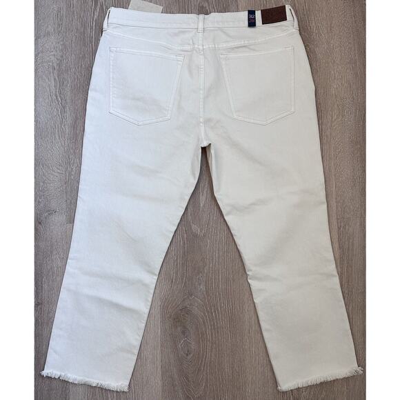 Johnny Was|The Cropped Boyfriend Jean|Off White‎ Jeans|NWT|SZ 32 - Picture 5 of 10